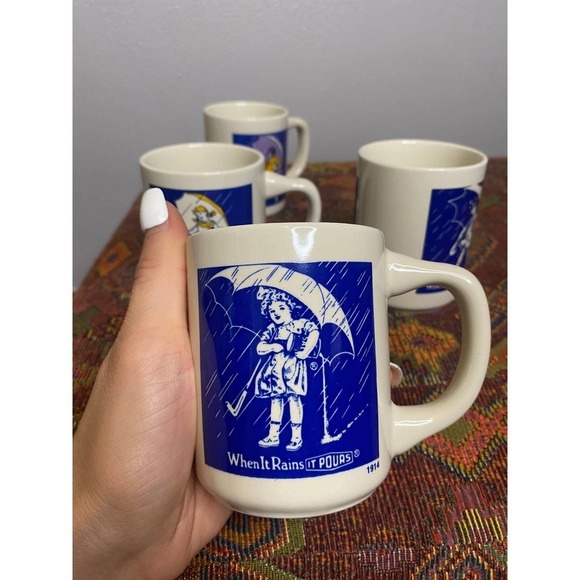 Vintage Morton Salt Girl Cups 4 - Picture 5 of 5